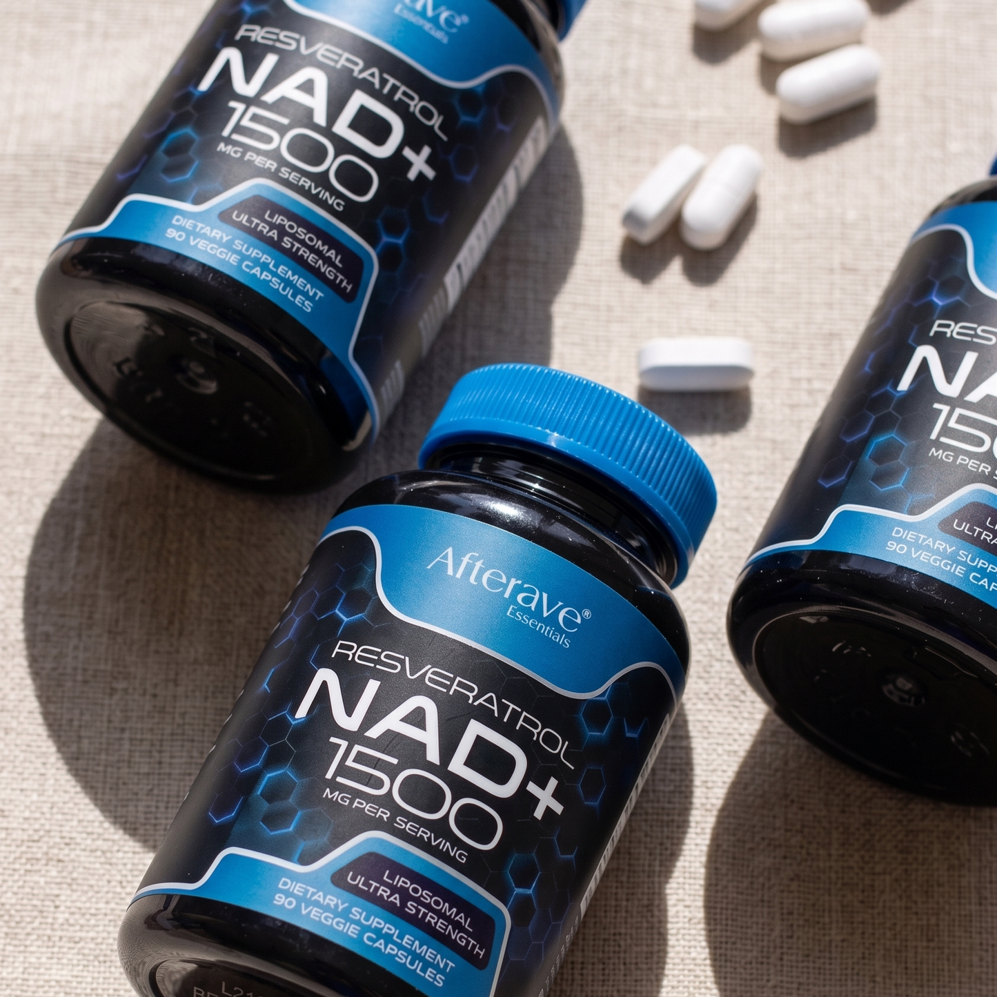 Resveratrol + NAD+ 1500 mg – Soporte avanzado de longevidad para una mente clara y un cuerpo optimizado