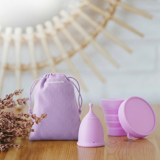 Kuppy InnovaGoods® | Libertad total y protección segura por 12 horas: Copa Menstrual con Kit de Esterilización.