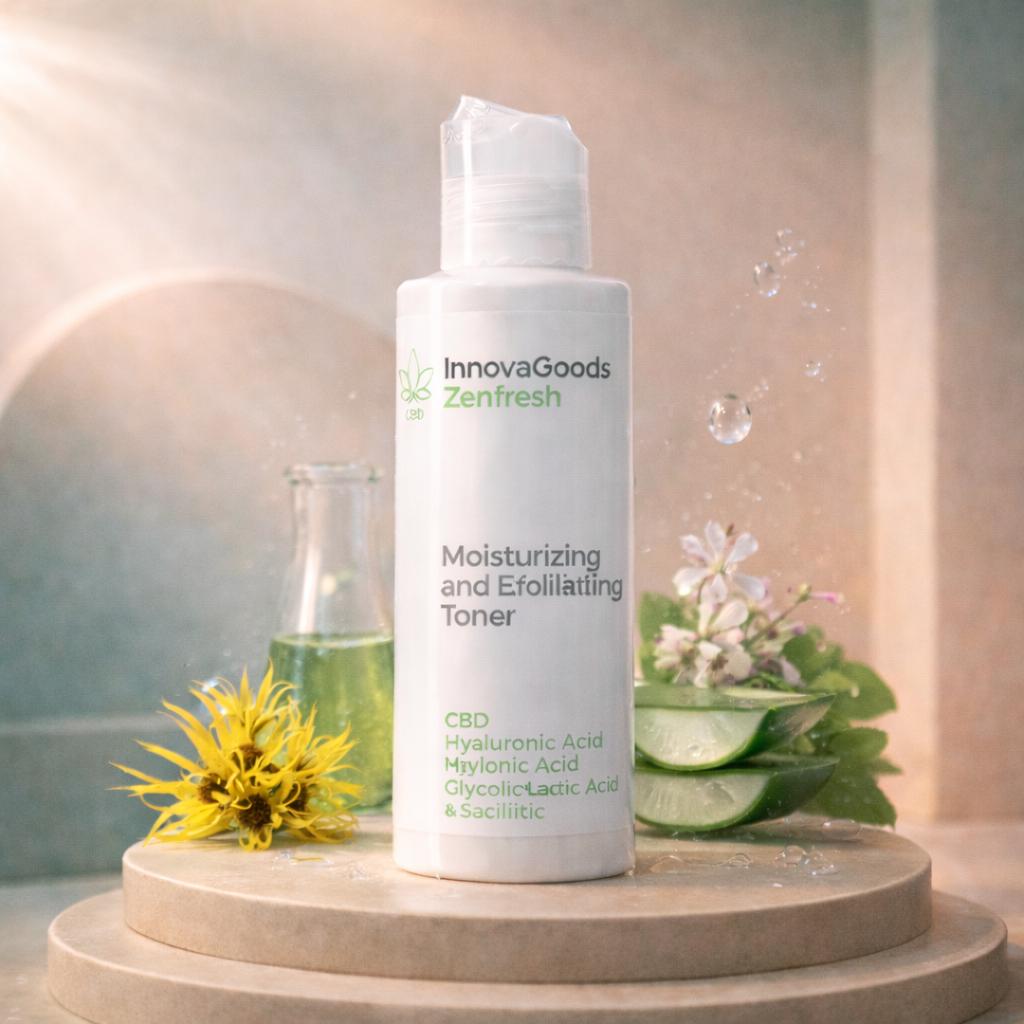 Zenfresh InnovaGoods® | Tónico Facial Hidratante y Exfoliante con CBD